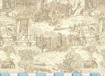 Vintage Country Toile Flannel